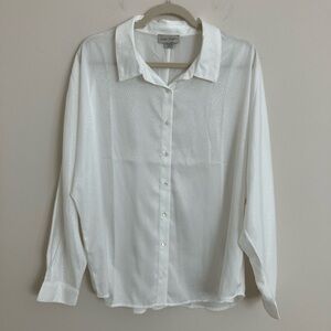 Charlie Paige Textured White Top